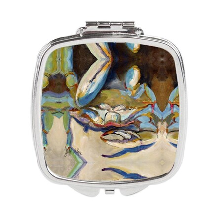 Carolines Treasures Three Big Claw Crab Compact Mirror JMK1257SCM